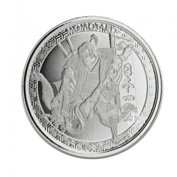 1 oz (31.10 g) sidabrinė moneta Momotaro and the Demon in Ukiyoe Style (Legends of Japan), Samoa 2020