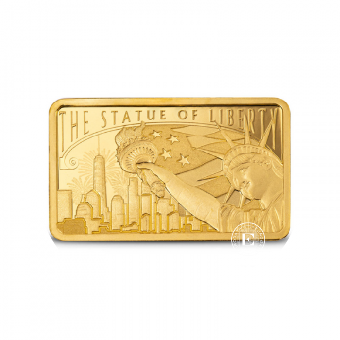 5 g goldbarren Statue of Liberty, PAMP 999.9