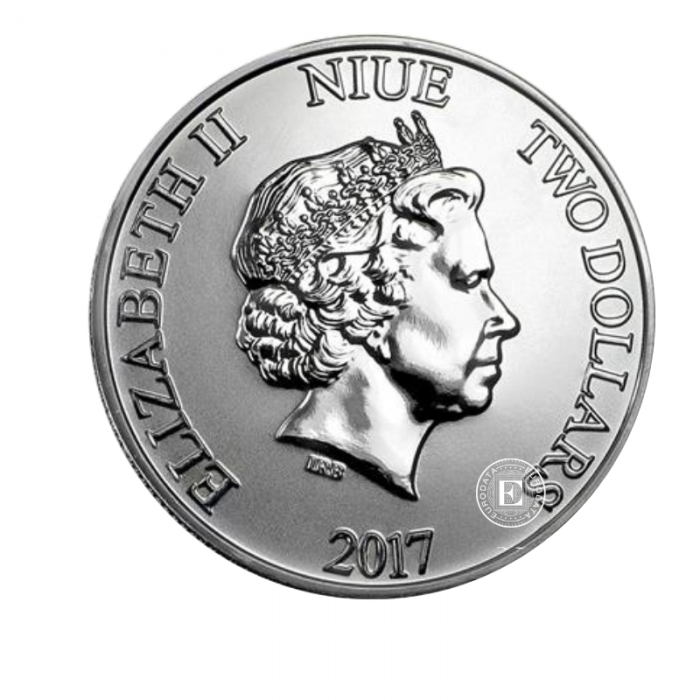 1 oz (31.10 g) sidabrinė moneta Star Wars - Darth Vader, Niujė 2017