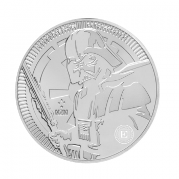 1 oz (31.10 g) sidabrinė moneta Star Wars - Darth Vader, Niujė 2019