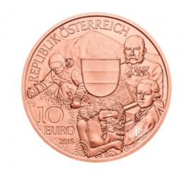 10 Eur copper coin Peace by peace, Austria 2016