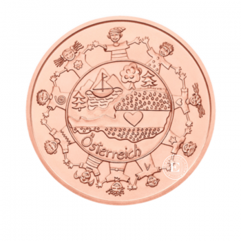 10 Eur varinė moneta Taika, Austrija 2016
