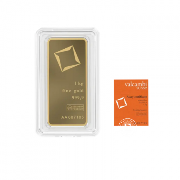 1 kg Goldbarren Valcambi 999.9