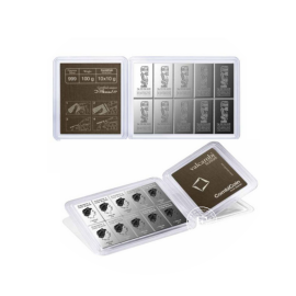 10 x 10 g d'argent ingot-piece CombiCoin, Valcambi 999.9