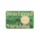 2 Euro pièce sur la carte Varazdin, Croatie 2024