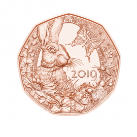 5 Eur pièce  en cuivre Spring Awakening, Autriche 2019