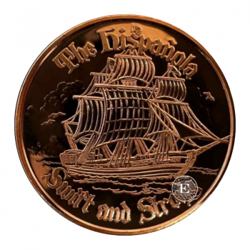 1 oz (31.10 g) varinė moneta Pirates Hispanola, JAV (atsitiktiniai metai)