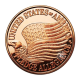 1 oz  (31.10 g) pièce de cuivre round  Pledge Allegiance, USA random year