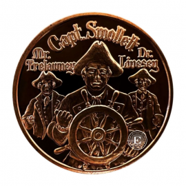 1 oz (31.10 g) varinė moneta Pirates Captain Smollett, JAV (atsitiktiniai metai)