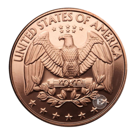 1 oz  (31.10 g) pièce de cuivre round Quarter, USA random year