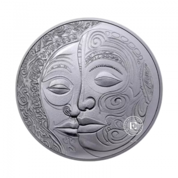 1 oz (31.10 g) sidabrinė moneta Maori, Niujė 2024
