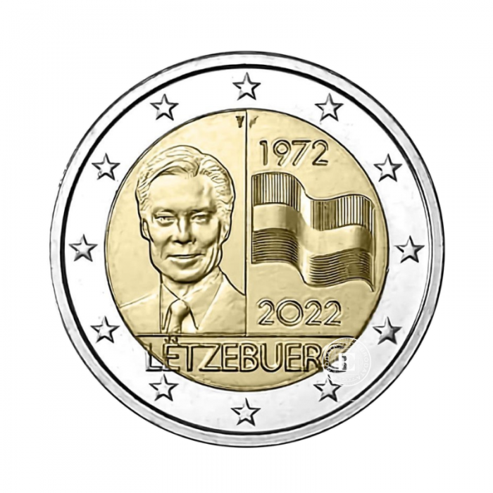 2 Eur moneta Liuksemburgo vėliavos 50-metis, Liuksemburgas 2022