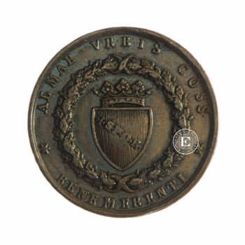 16.54 g  varinė moneta Medalis už nuopelnus, Italija 1848