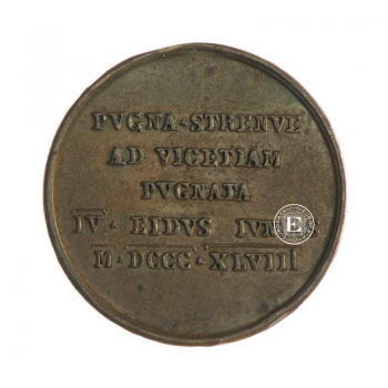 16.54 g  varinė moneta Medalis už nuopelnus, Italija 1848