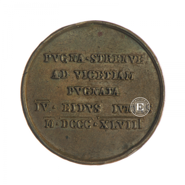 16.54 g kupfermünze Medal of merit, Italien 1848