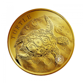 1 oz (31.10 g) goldmünze Schildkröte, Niue 2024