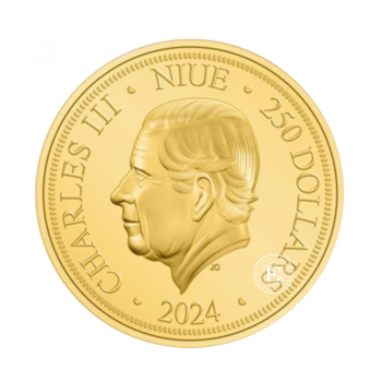 1 oz (31.10 g) goldmünze Schildkröte, Niue 2024
