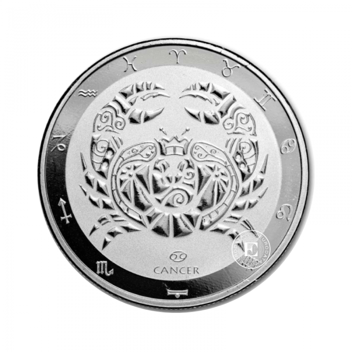 1 oz (31.10 g)  silver coin Zodiac Series - Cancer, Tokelau 2024
