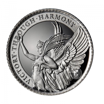 1 oz  (31.10 g) sidabrinė moneta The Queen´s Virtues - Victory, Šv. Helena 2021
