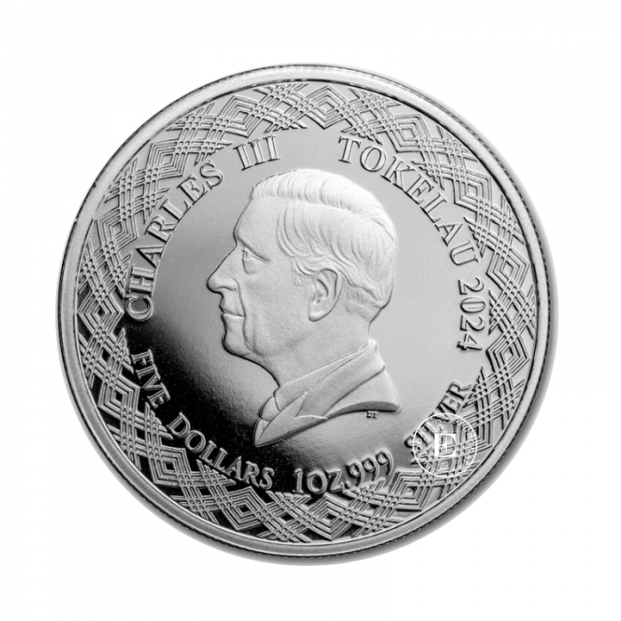 1 oz (31.10 g)  silver coin Zodiac Series - Cancer, Tokelau 2024