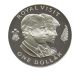 1 dolerio (27.22 g) sidabrinė PROOF moneta Karališkasis vizitas, Naujoji Zelandija 1983