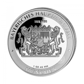 1 oz (31.10 g) sidabrinė moneta Bavarijos taleris – Noišvanšteino pilis, Vokietija 2026