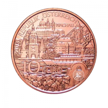 10 Eur varinė moneta Wachau, Austrija 2013