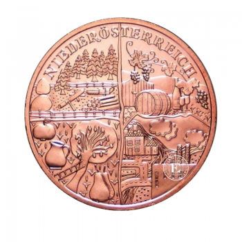 10 Eur varinė moneta Wachau, Austrija 2013