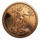 1 oz (31.10 g) varinė moneta St. Gaudens Walking Liberty, JAV (atsitiktiniai metai)