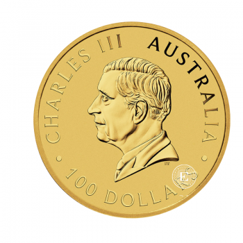 1 oz (31.10 g) auksinė moneta Australijos aukso grynuolis - Welcome, Australija 2024