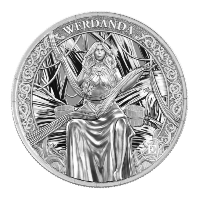 1 oz (31.10 g) sidabrinė moneta Norns - Werdanda, Lenkija 2026