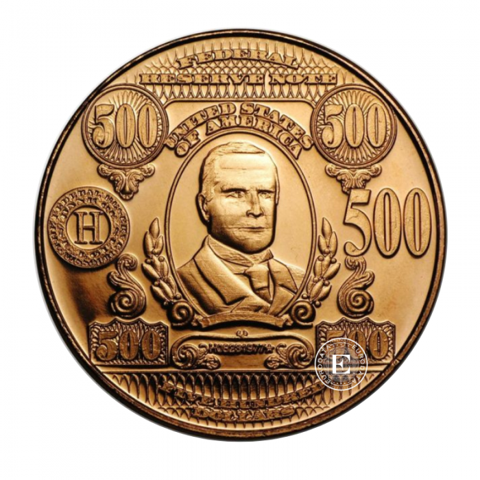 1 oz (31.10 g) varinė moneta William McKinley, JAV (atsitiktiniai metai)