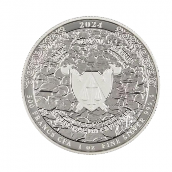 1 oz (31.10 g) sidabrinė moneta The Witcher - The Sword of Destiny, Kamerūnas 2024