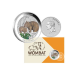 1 oz (31.10 g) silbermünze farbig auf der Karte Wombat, Australien 2024