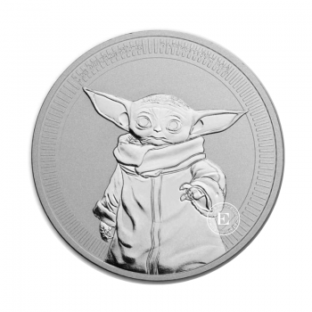 1 oz (31.10 g) sidabrinė moneta Star Wars -  Baby Yoda, Niujė 2021