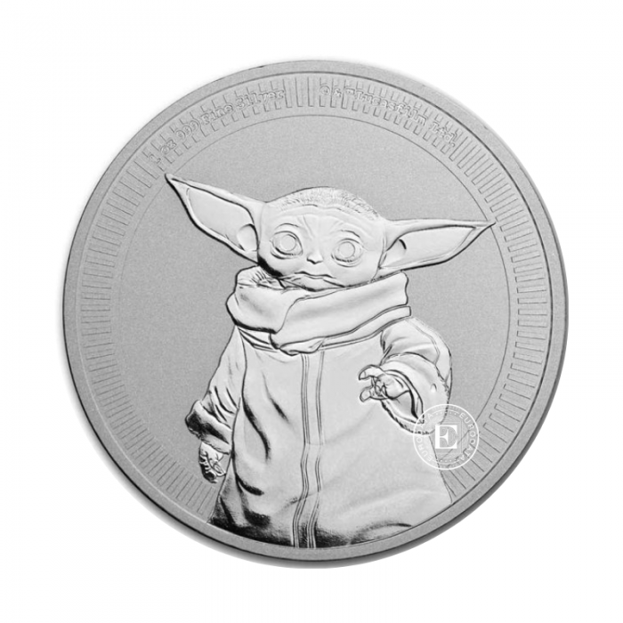 1 oz (31.10 g) silbermünze Star Wars -  Baby Yoda, Niue 2021