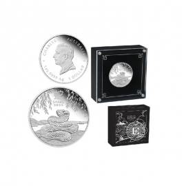 1 oz (31.10 g) silbermünze PROOF Lunar III - Year of  Snake, Australien 2025 (mit Zertifikat)
