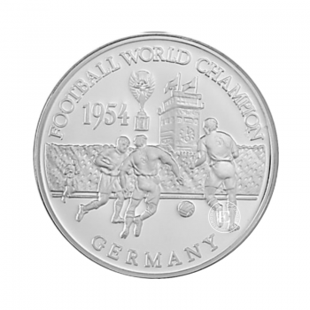 500 Kwacha (15 g) srebrna moneta 5th Football World Cup - 1954 German, Zambia 2001