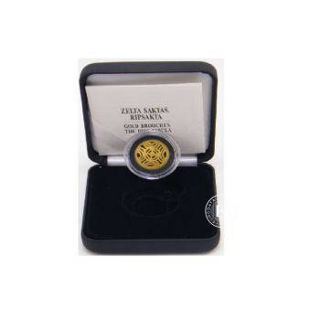 5 Eur (3.10 g) złota PROOF moneta Gold Brooches, Łotwa 2016