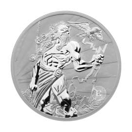 1 oz (31.10 g) sidabrinė moneta Gods of Olympus - Zeus, Tuvalu 2020