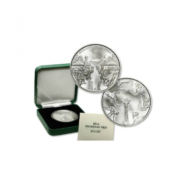 1 lat (27  g) silver PROOF coin Riga Zoo, Latvia 2012