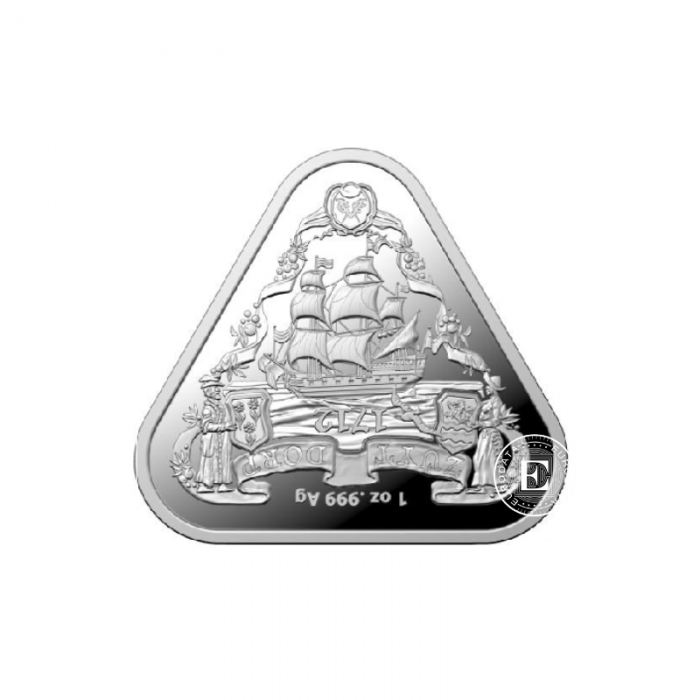 1 oz (31.10 g) silver triangle coin Australian Shipwrecks - Zuytdorp, Australija 2020