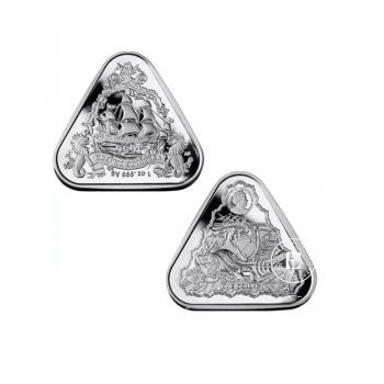 1 oz (31.10 g) sidabrinė trikampė moneta Australian Shipwrecks - Zuytdorp, Australija 2020