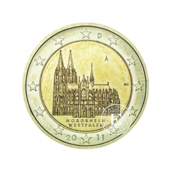 2 Eur moneta Kelno katedra - A, Vokietija 2011