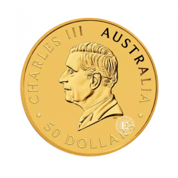 1/2 oz (15.55)  złota moneta Kangaroo, Australia 2024