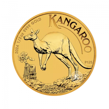 1/2 oz (15.55)  pièce d'or  Kangaroo, Australie 2024
