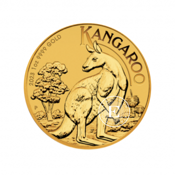 1 oz (31.10 g) auksinė moneta Kengūra, Australija 2023