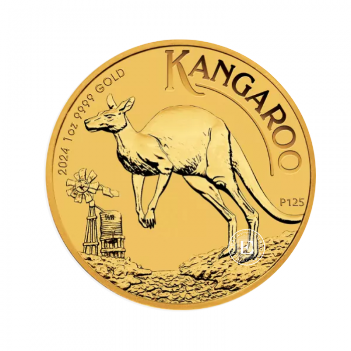 1 oz (31.10 g) auksinė moneta Kengūra, Australija 2024