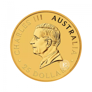 1/4 oz (7.78) gold coin Kangaroo, Australia 2024