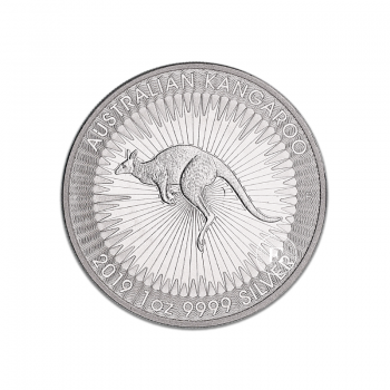 1 oz (31.10 g) srebrna moneta Kangaroo, Australia 2019